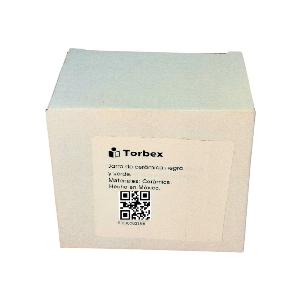 Jarra de cerámica negra y verde Torbex - Miniatura 4