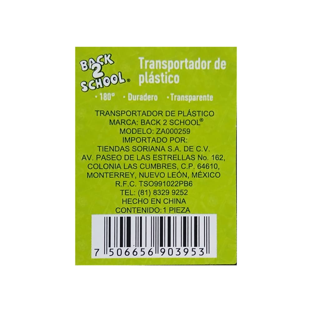 Semicírculo de plástico Back 2 School - Miniatura 3