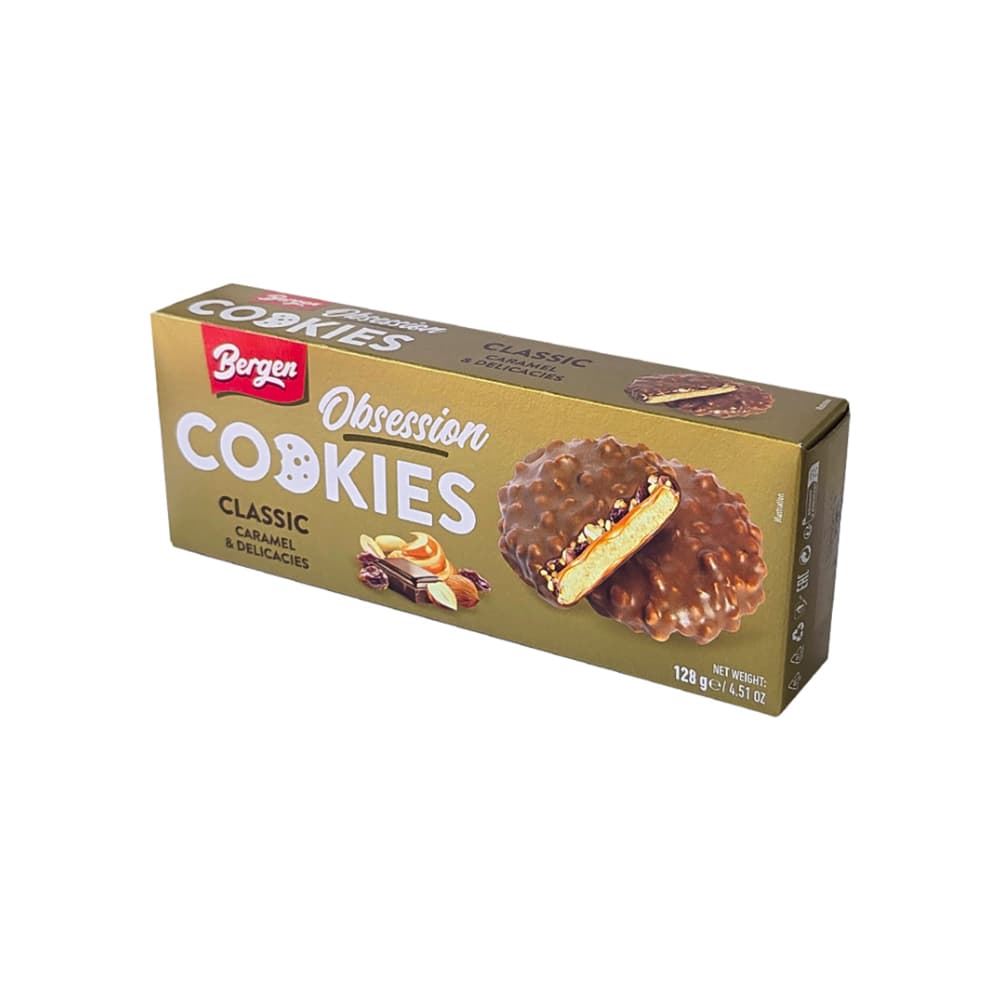 Galletas sabor caramelo Bergen (128 g / 4.51 oz) - Imagen 1