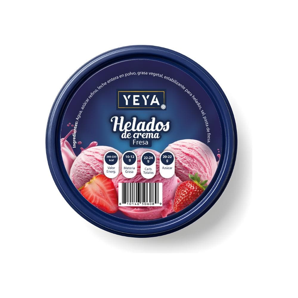Helado de crema sabor a fresa (1 L) - Miniatura 2