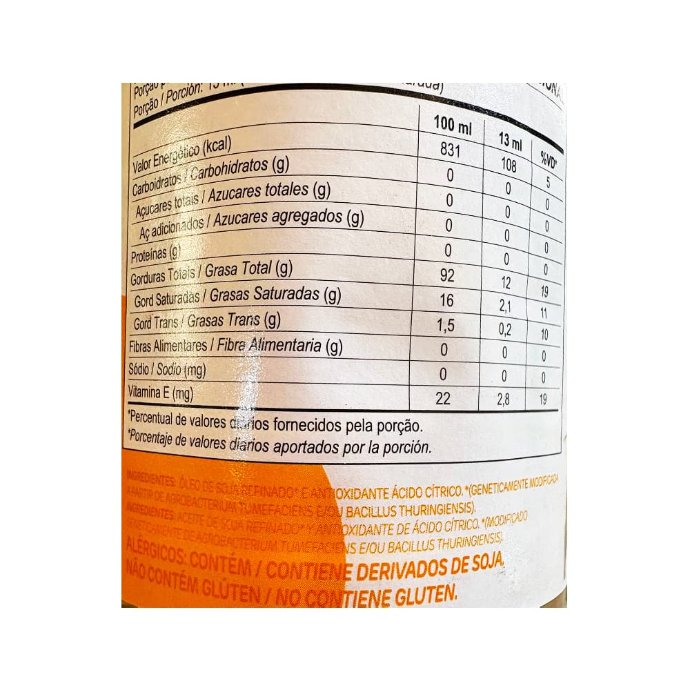 Aceite de soya Saude (900 ml) - Miniatura 3