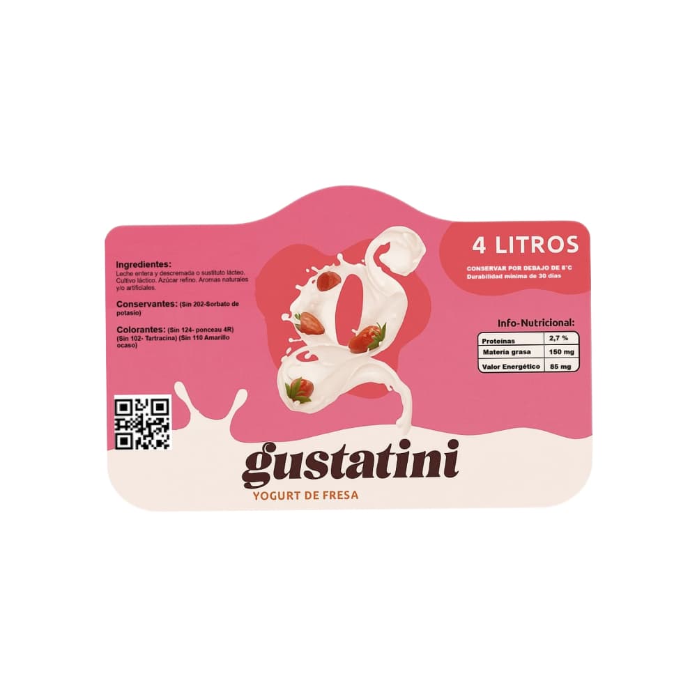 Yogurt de fresa Gustatini (4 L) - Miniatura 2