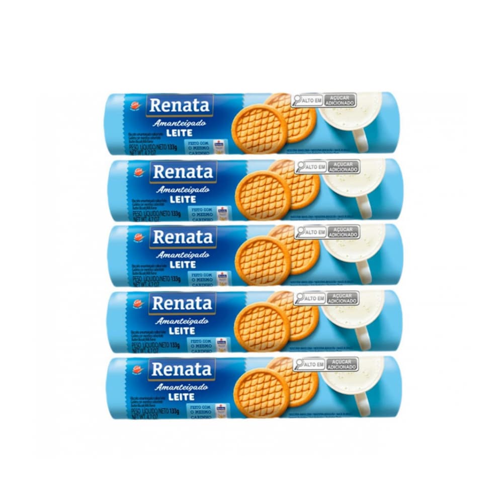 Galletas de mantequilla con sabor a leche Renata (5 x 133 g) - Imagen 1