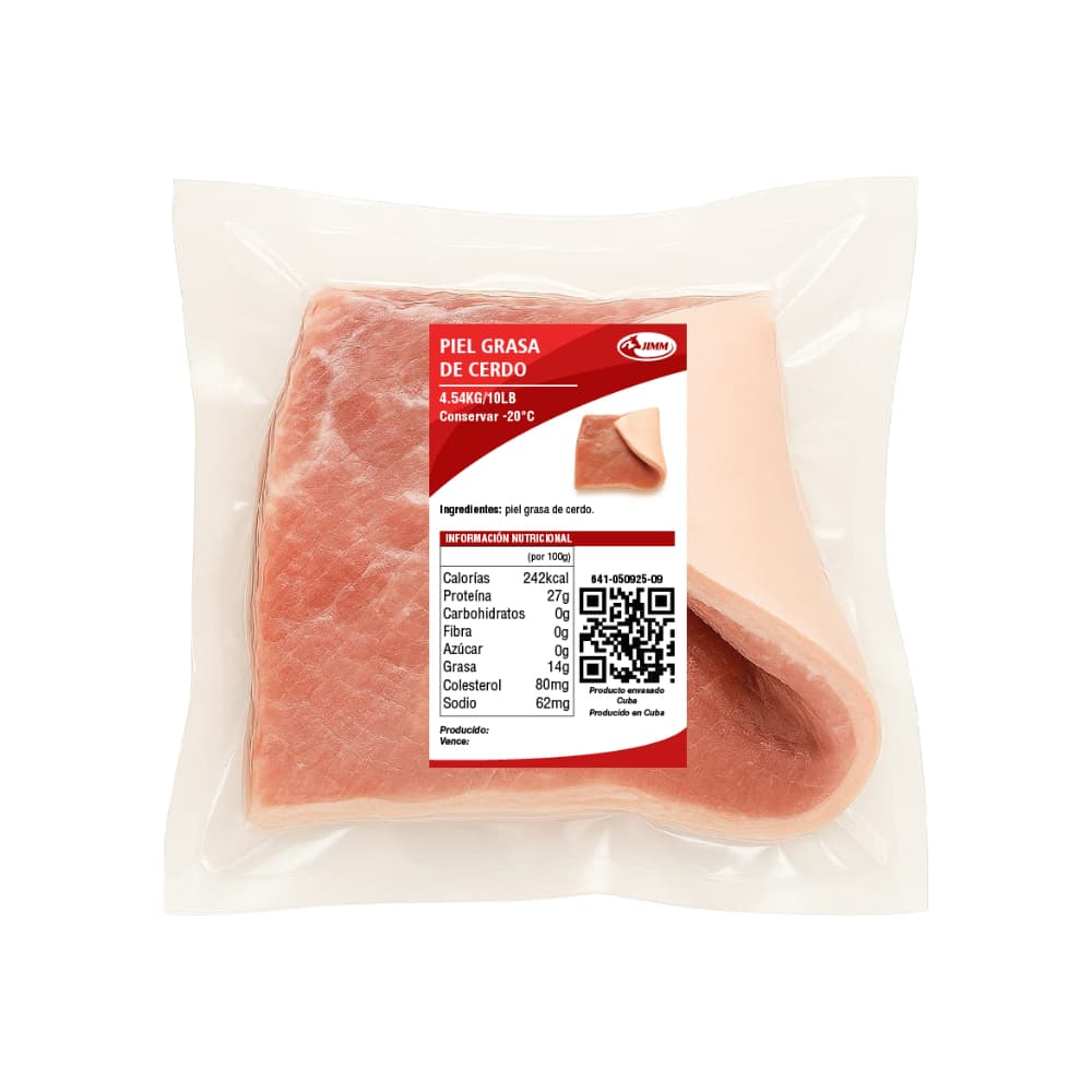 Piel grasa de cerdo Jimm (4.54 kg / 10 lb) - Miniatura 2