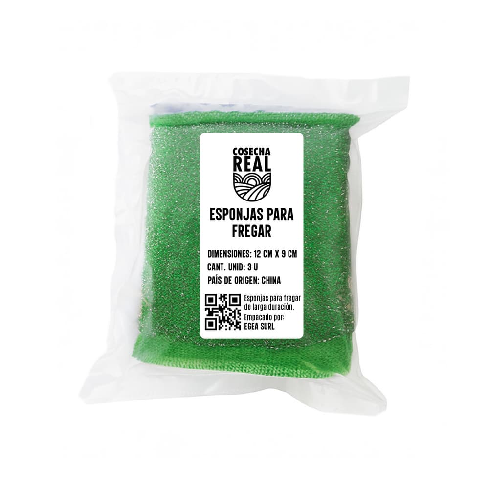 Esponjas para fregar Cosecha Real (3 U) - Miniatura 2