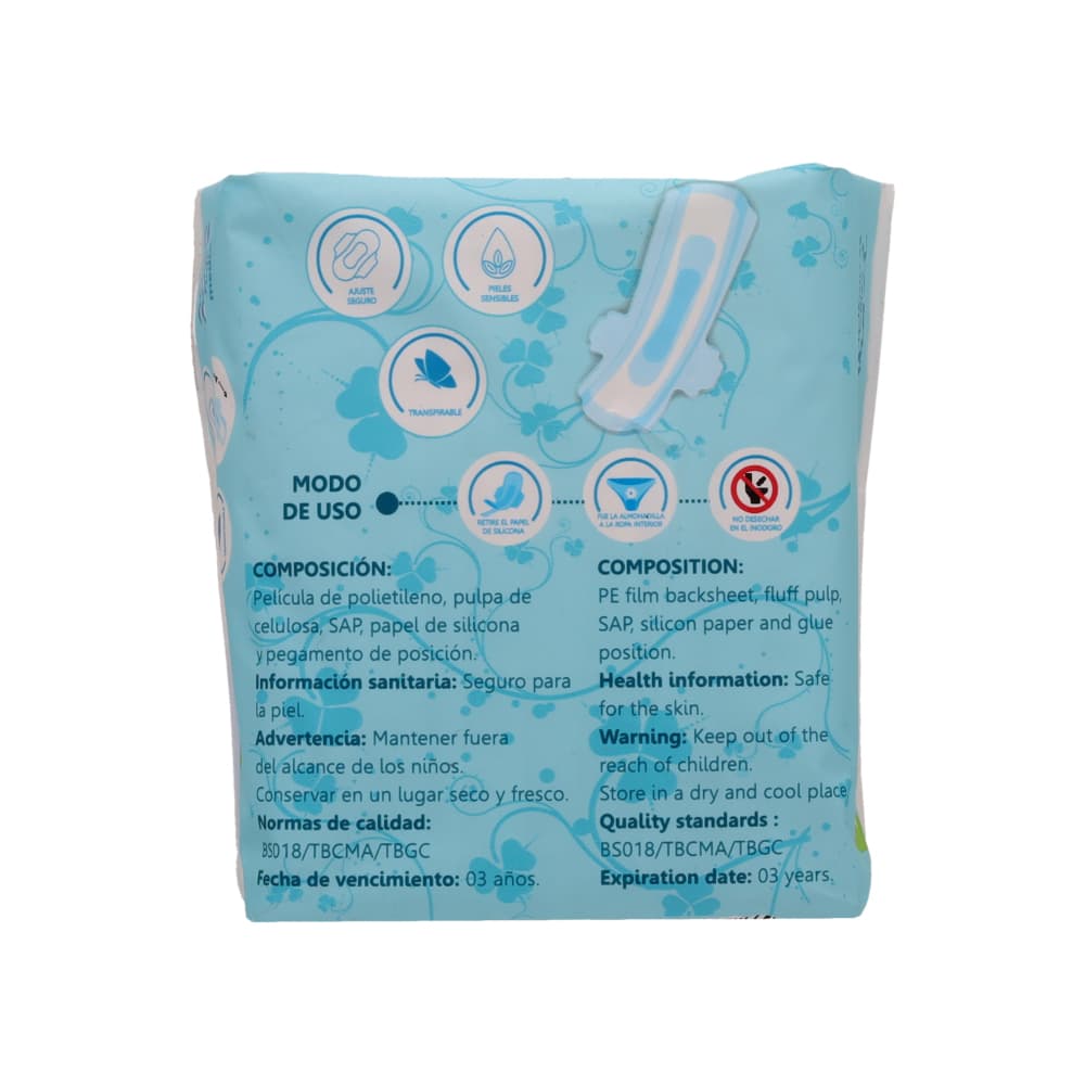 Almohadillas sanitarias clásica TB care (10 U) - Miniatura 3