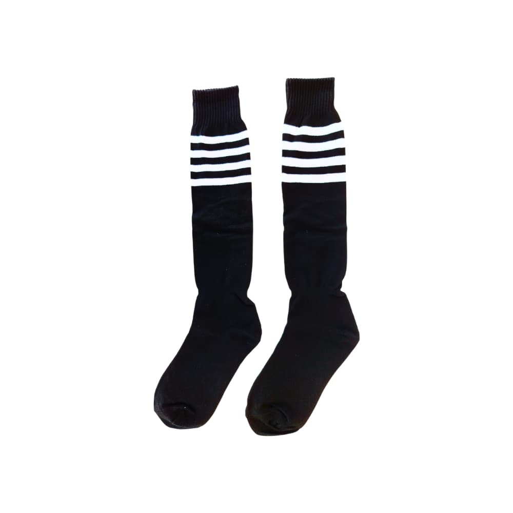 Par de medias de fútbol color negro Roca (Talla 10 - 13) - Miniatura 1