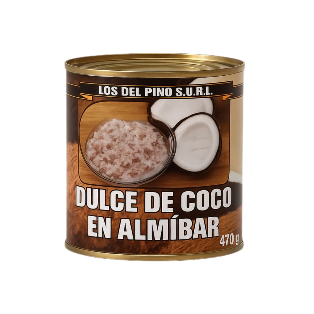 Dulce de coco en almíbar Los del Pino (470 g / 1.04 lb) - Imagen 1