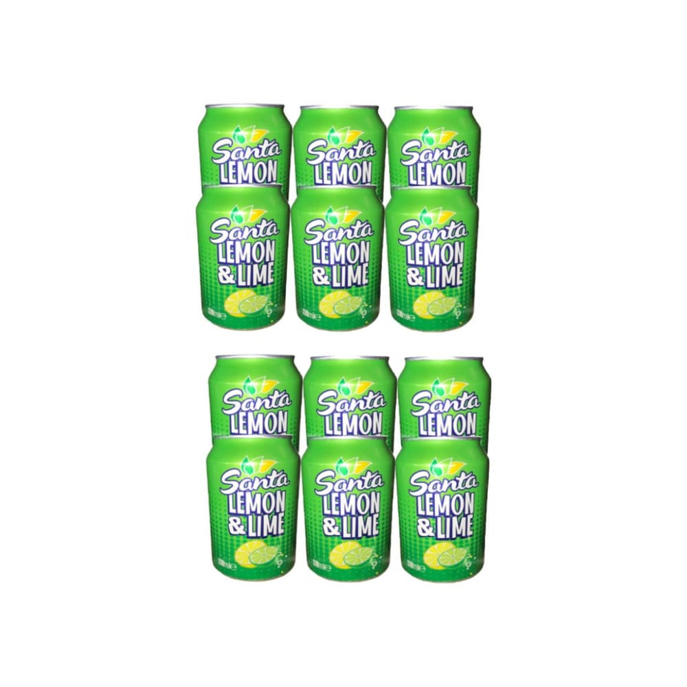 Refresco gaseado de limón y lima Santa (12 x 330 ml) - Miniatura 1
