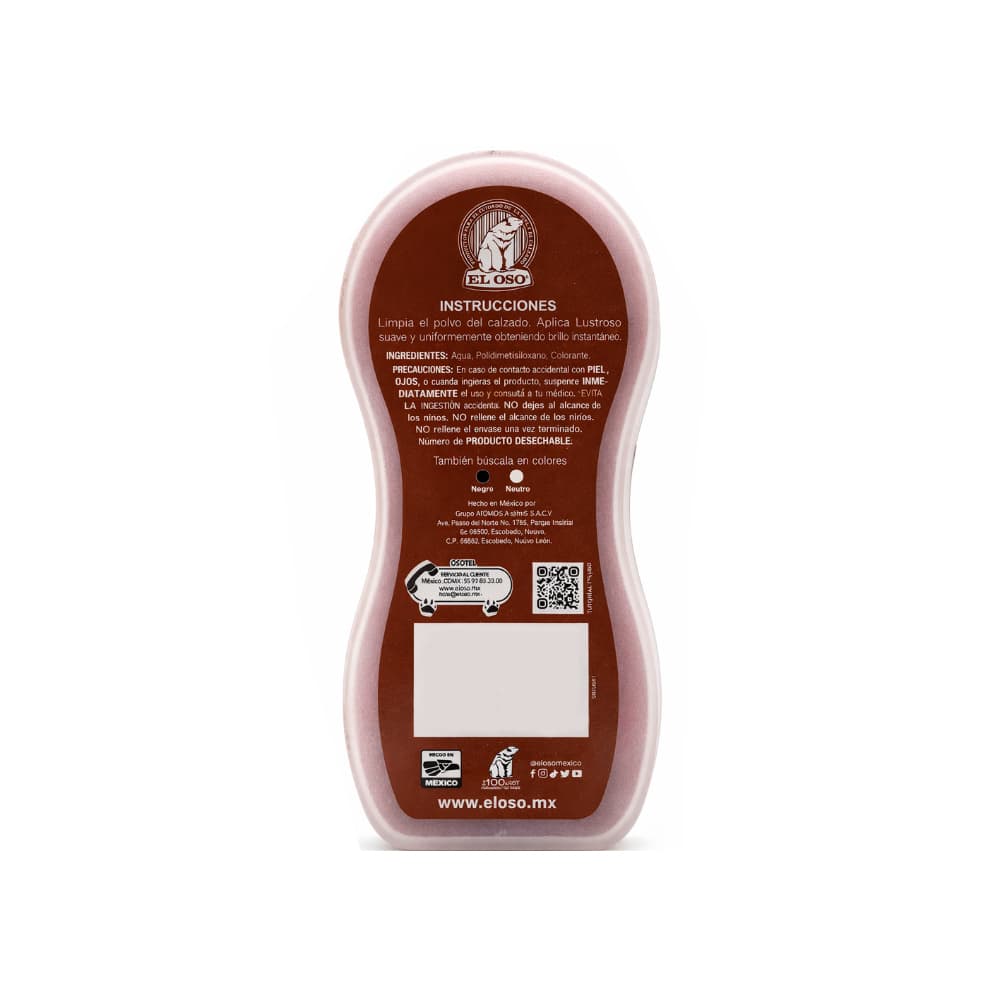Esponja lustradora para calzados color carmelita El Oso - Miniatura 4