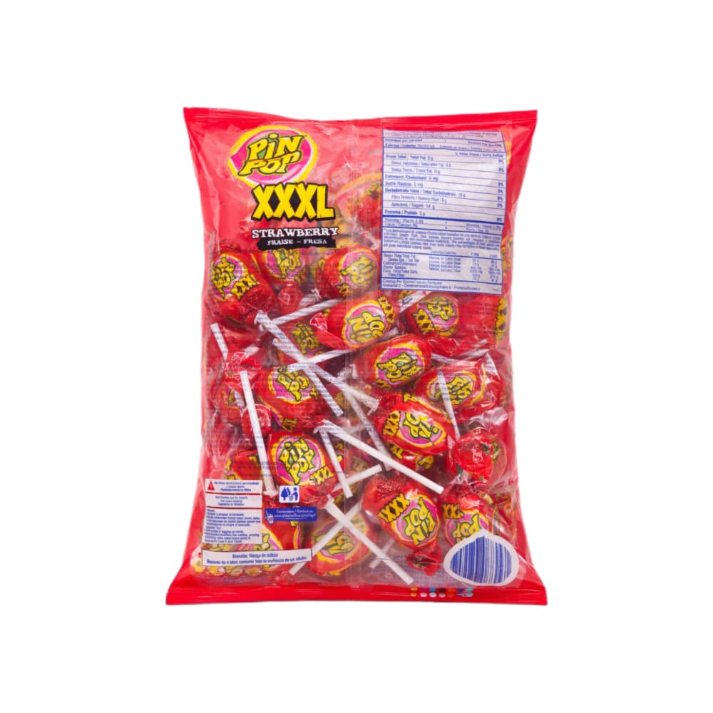 Chupa Chups doble chicle sabor fresa XXXL Pin Pop (480 g / 16.93 oz) - Miniatura 3