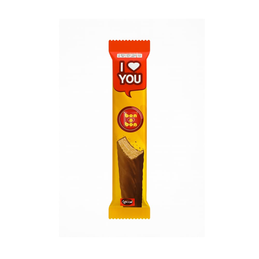 Galleta rellena con pasta de maní con cobertura sabor a chocolate Bon o Bon Arcor (27 g) - Imagen 1