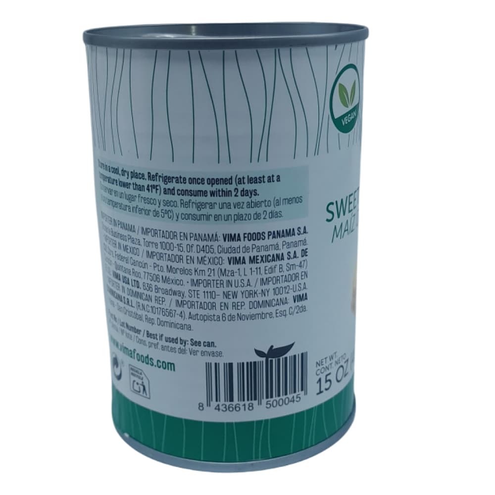 Maiz dulce en grano Vima Foods (425 g / 15 oz) - Miniatura 2
