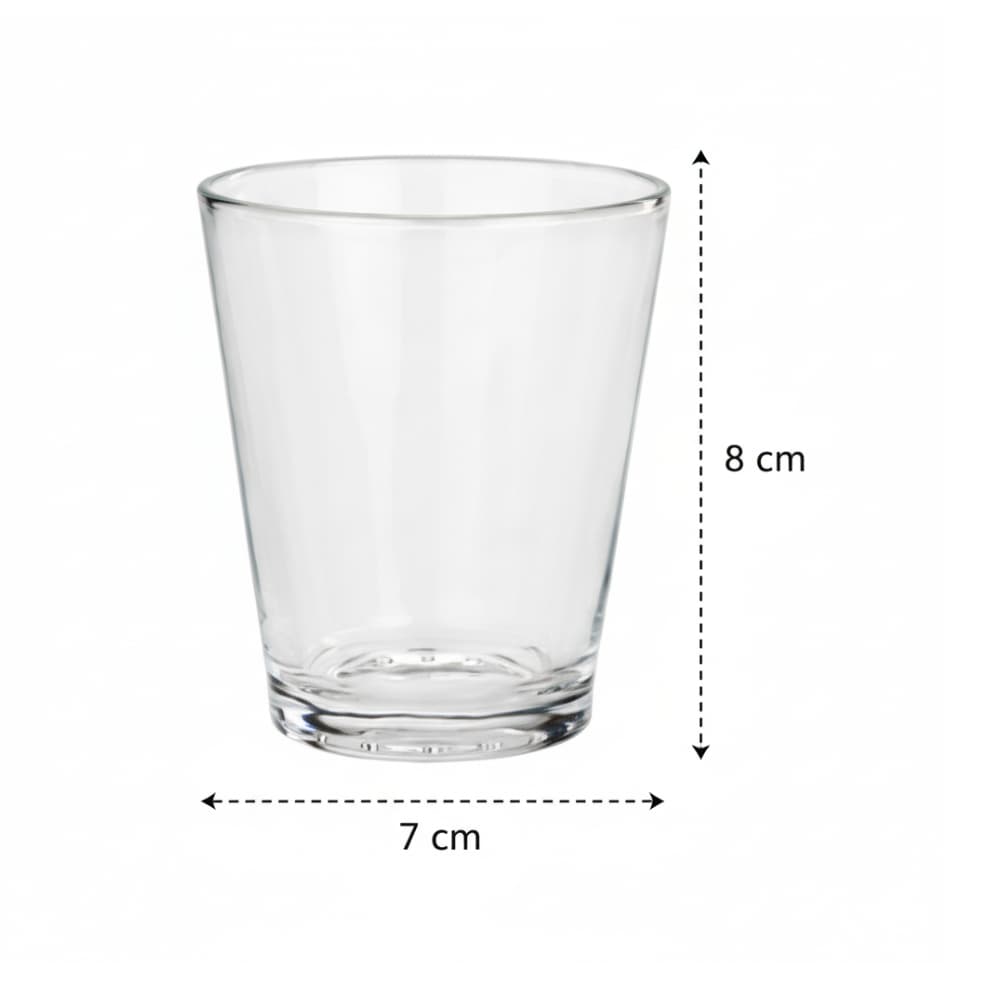 Conjunto de 6 vasos cristal cortado 130 ml Alessandro - Miniatura 2