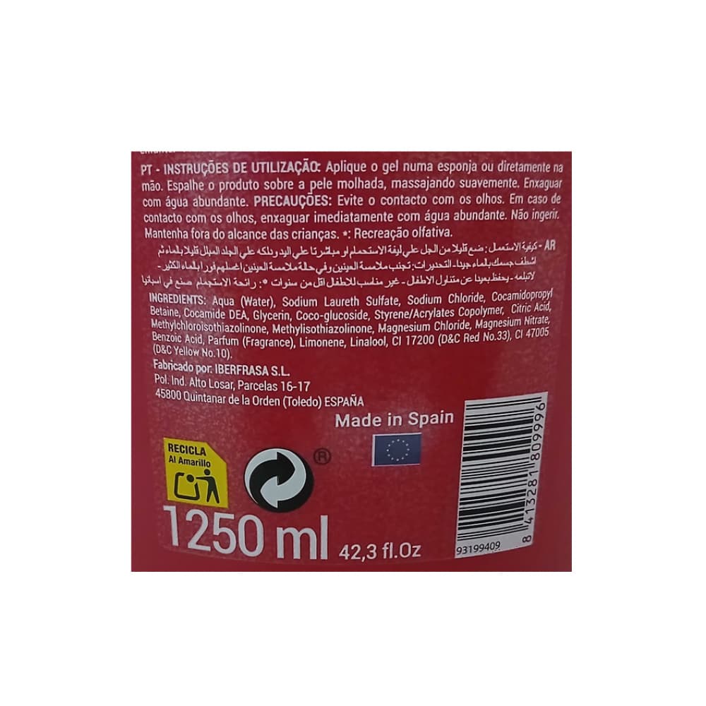 Gel de ducha frutos rojos Iber (1250 ml) - Miniatura 3