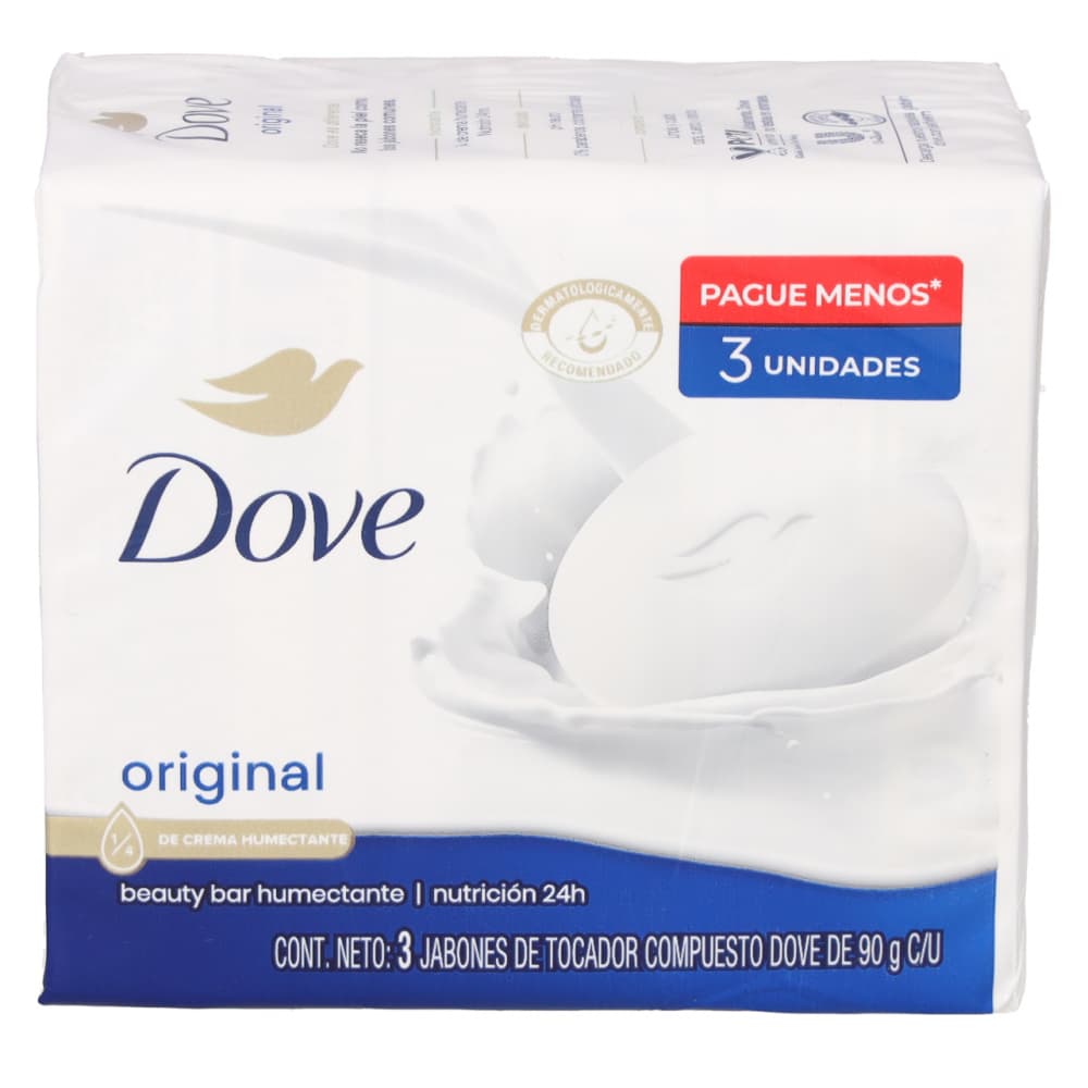 Jabón de tocador original Dove (3 x 90 g / 3.17 oz) - Imagen 1