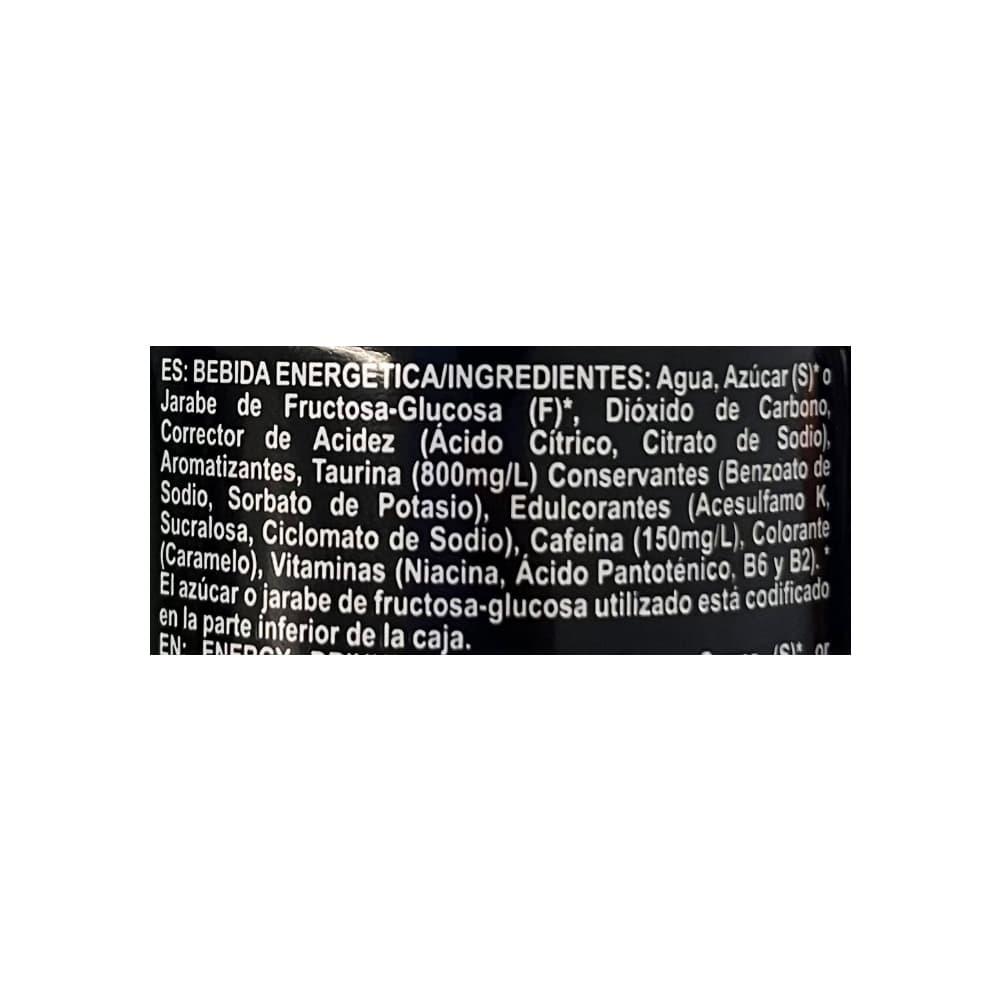 Bebida energizante XIR (250 ml / 8.8 fl oz) - Miniatura 3