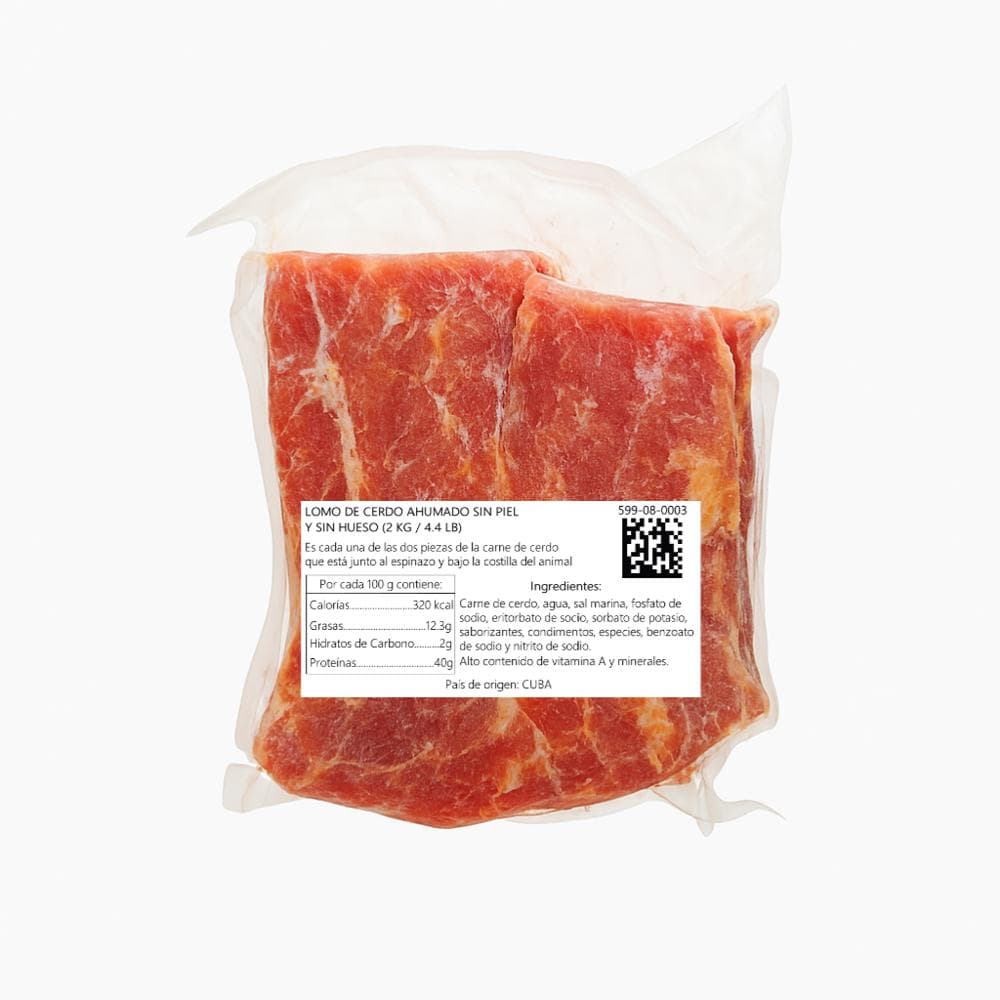 Lomo de cerdo ahumado sin piel y sin hueso El Favorito (2 kg / 4.4 lb) - Miniatura 4