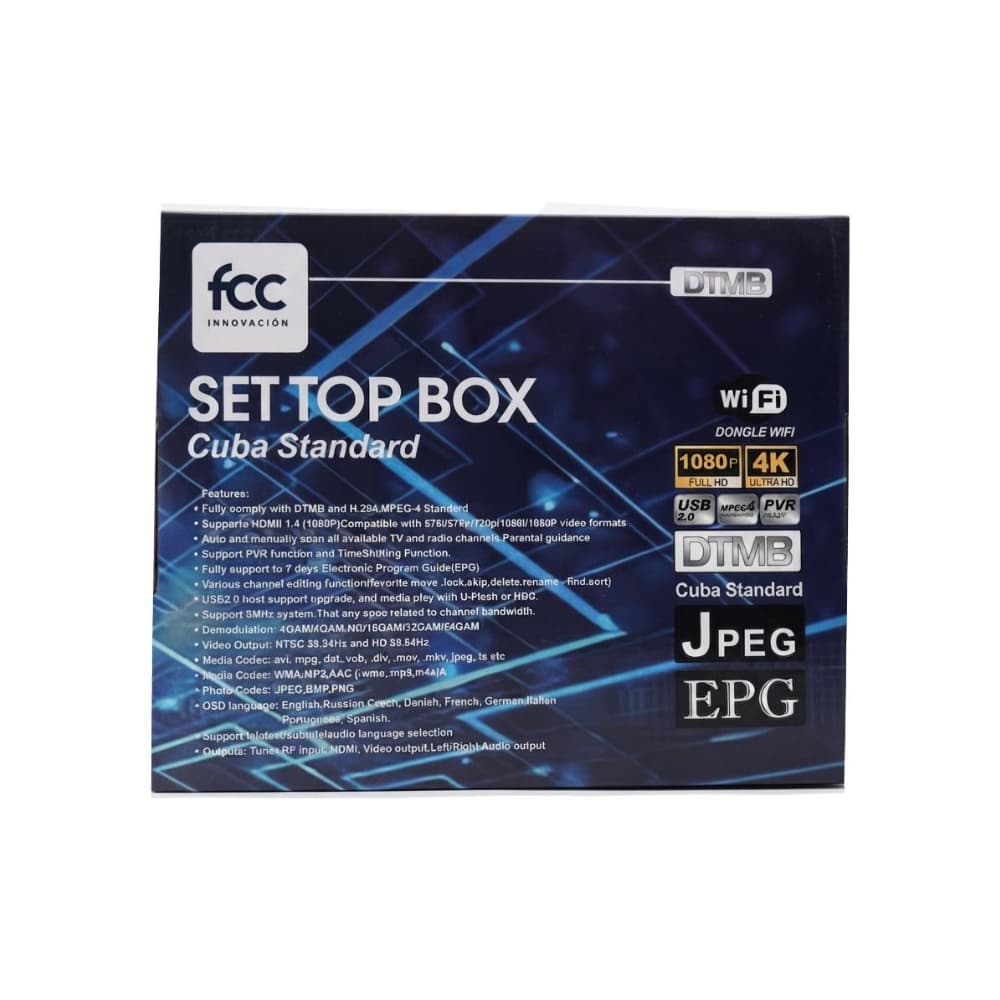 Caja digital estándar para Cuba DTMB FCC Set Top Box - Miniatura 4