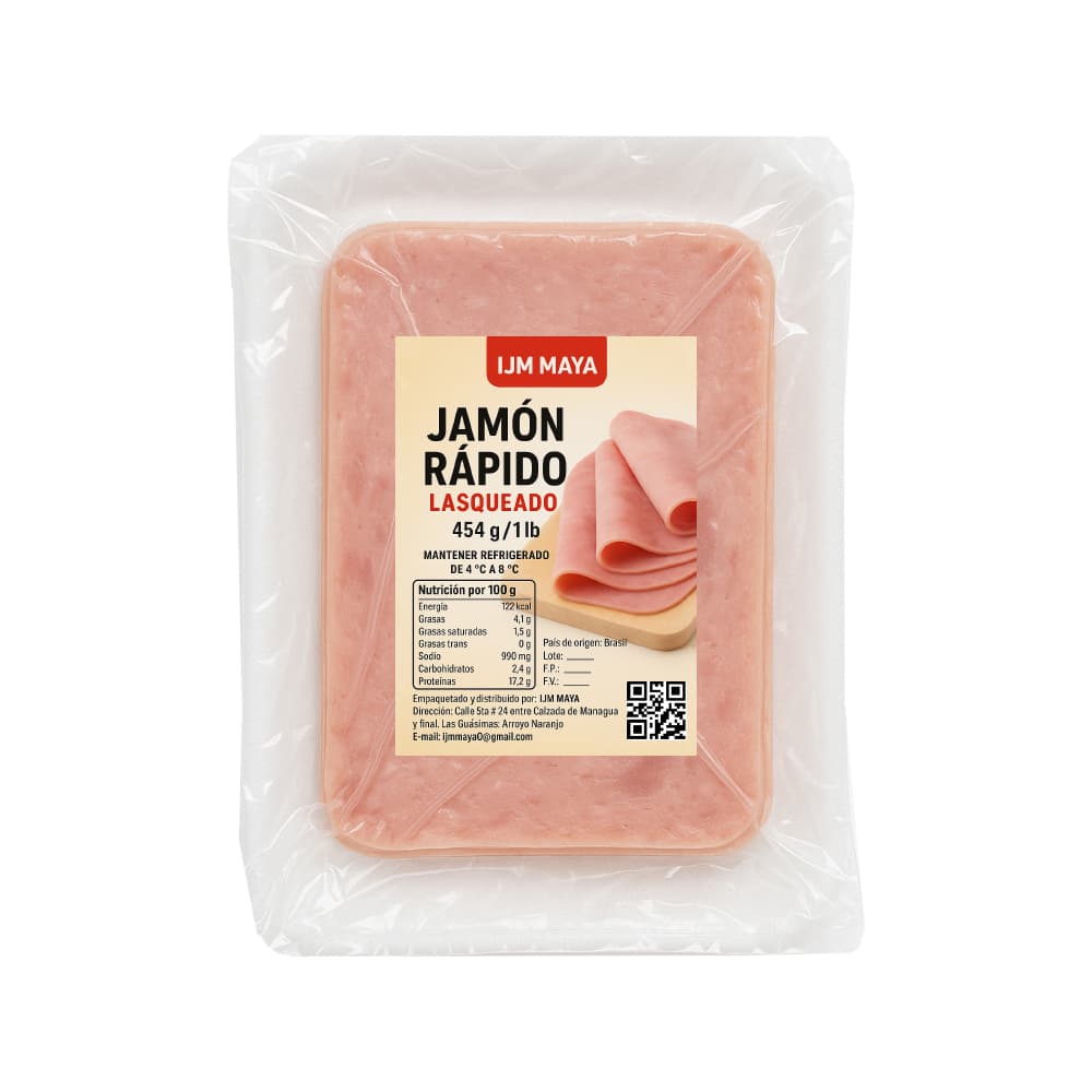 Jamón rápido lasqueado IJM Maya (454 g / 1 lb) - Miniatura 2