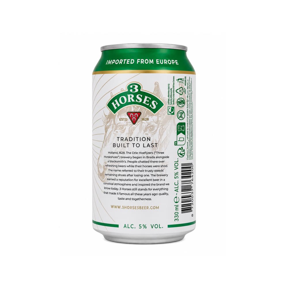 Cerveza 3 Horses (6 x 330 ml) - Miniatura 3