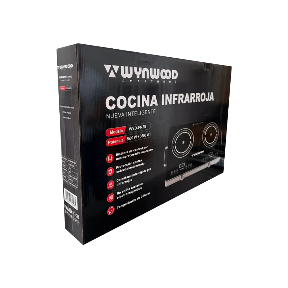 Cocina infrarroja doble Wynwood WYD-FR2B - Miniatura 4