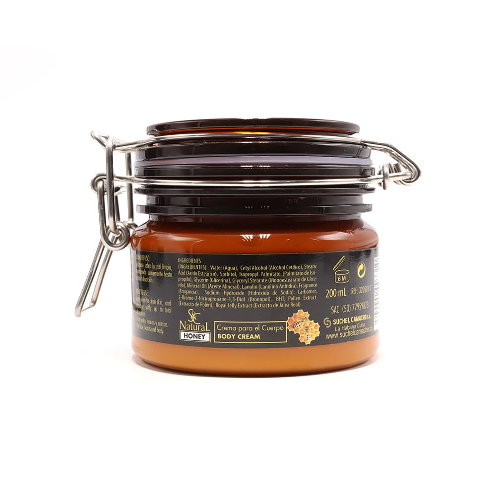 Crema para el cuerpo con polen de abeja y jalea real Suchel Camacho (200 ml) - Miniatura 4