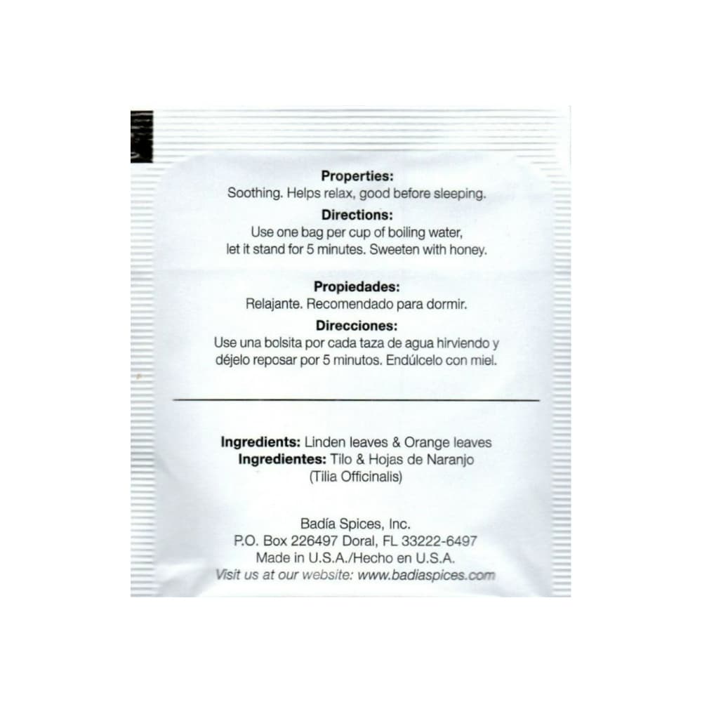Té de tilo Badia (1.3 g) - Miniatura 3