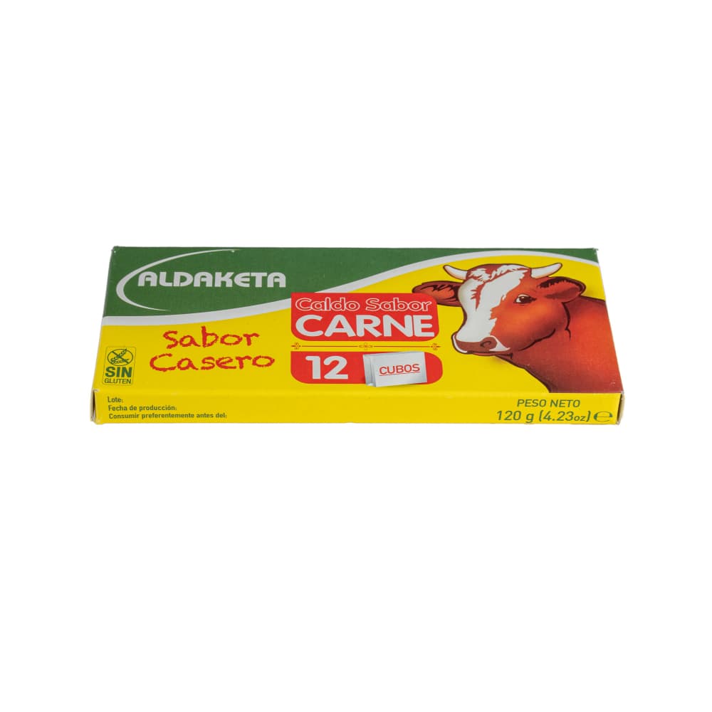 Caja de 12 cubos de caldo sabor carne Aldaketa (120 g / 4.23 oz) - Miniatura 2