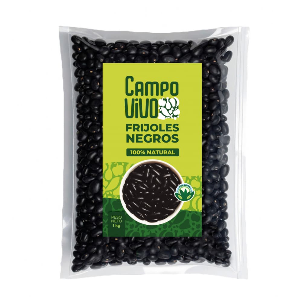 Frijoles negros Campo Vivo (1 kg / 2.2 lb) - Imagen 1