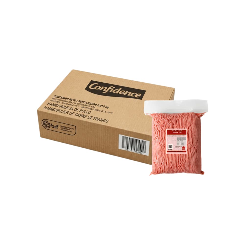 Caja de hamburguesas de pollo Confidence (36 x 56 g) + Picadillo de pollo Pida (2.26 kg / 5 lb) - Imagen 1