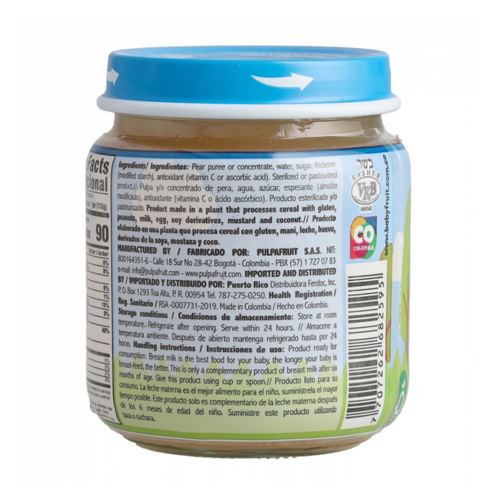 Compota de pera Baby Fruit (113 g / 3.98 oz) - Miniatura 3