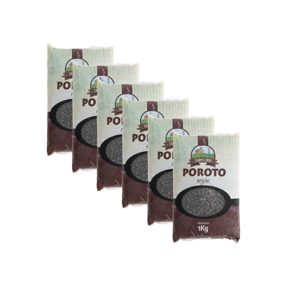 Frijoles negros Campo Lindo (6 x 1 kg / 2.2 lb) - Miniatura 1