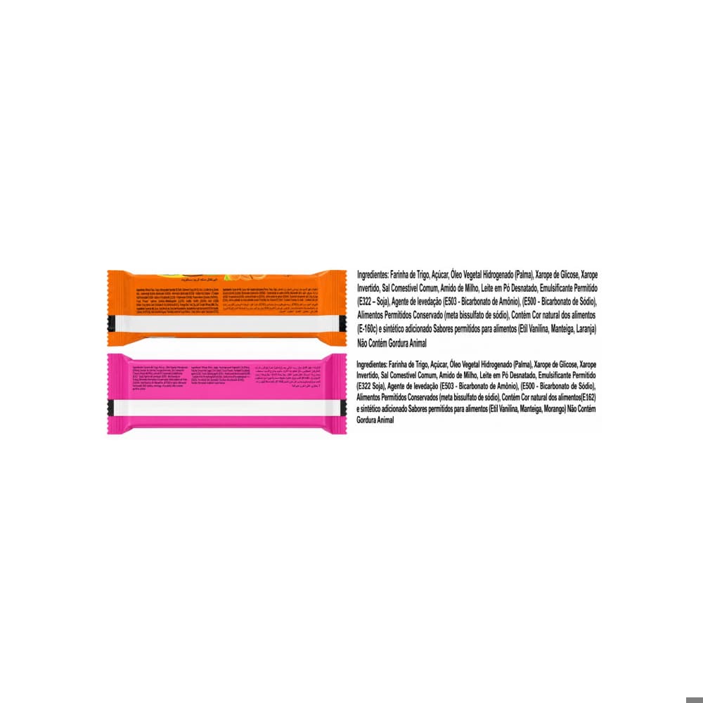 Combo de galletas de crema con sabor a vainilla, fresa, chocolate y naranja Fun It Fun2 (4 x 36 g / 1.27 oz) - Miniatura 2
