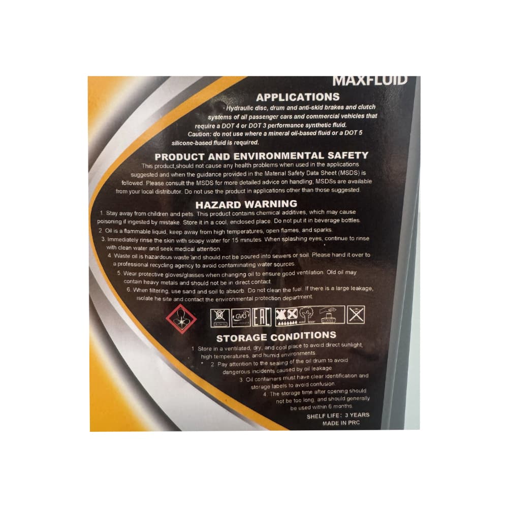 Líquido de frenos sintético Dot 4 Maxfluid (1 L) - Miniatura 3