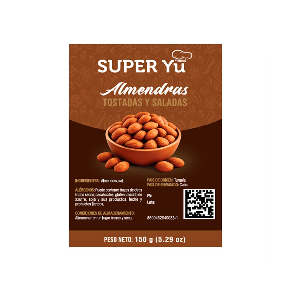 Almendras tostadas y saladas Super Yu (150 g / 5.29 oz) - Miniatura 3