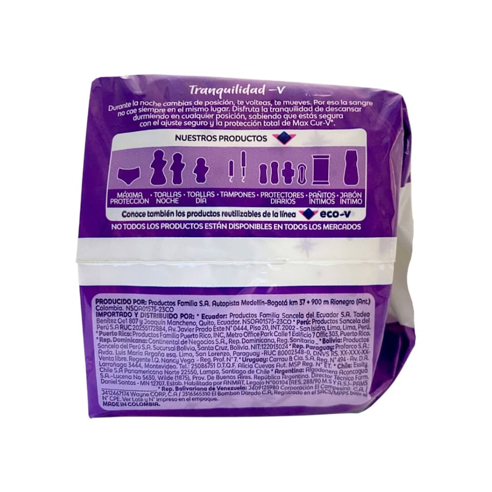 Toallas íntimas nocturna con tela Nosotras (10 U) - Miniatura 3