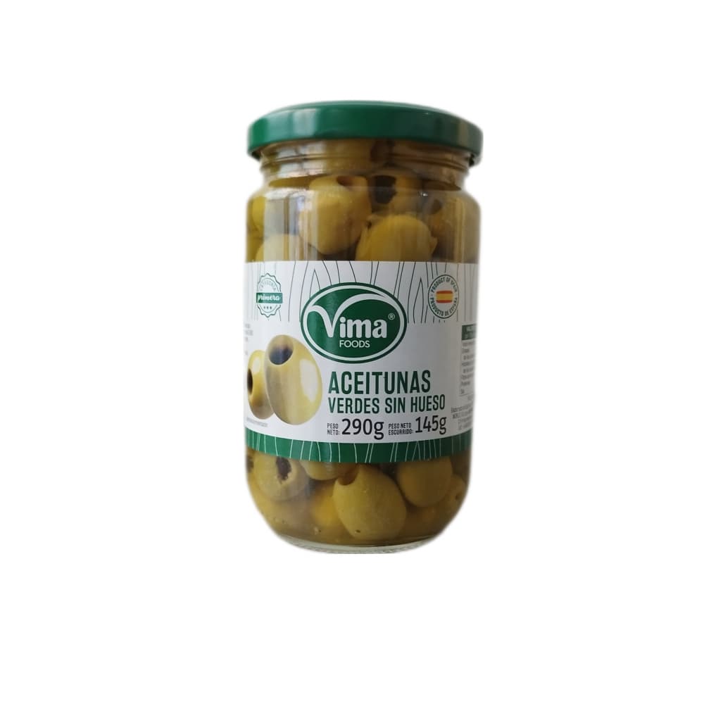 Aceitunas verdes sin hueso Vima Foods (290 g / 10.22 oz) - Imagen 1