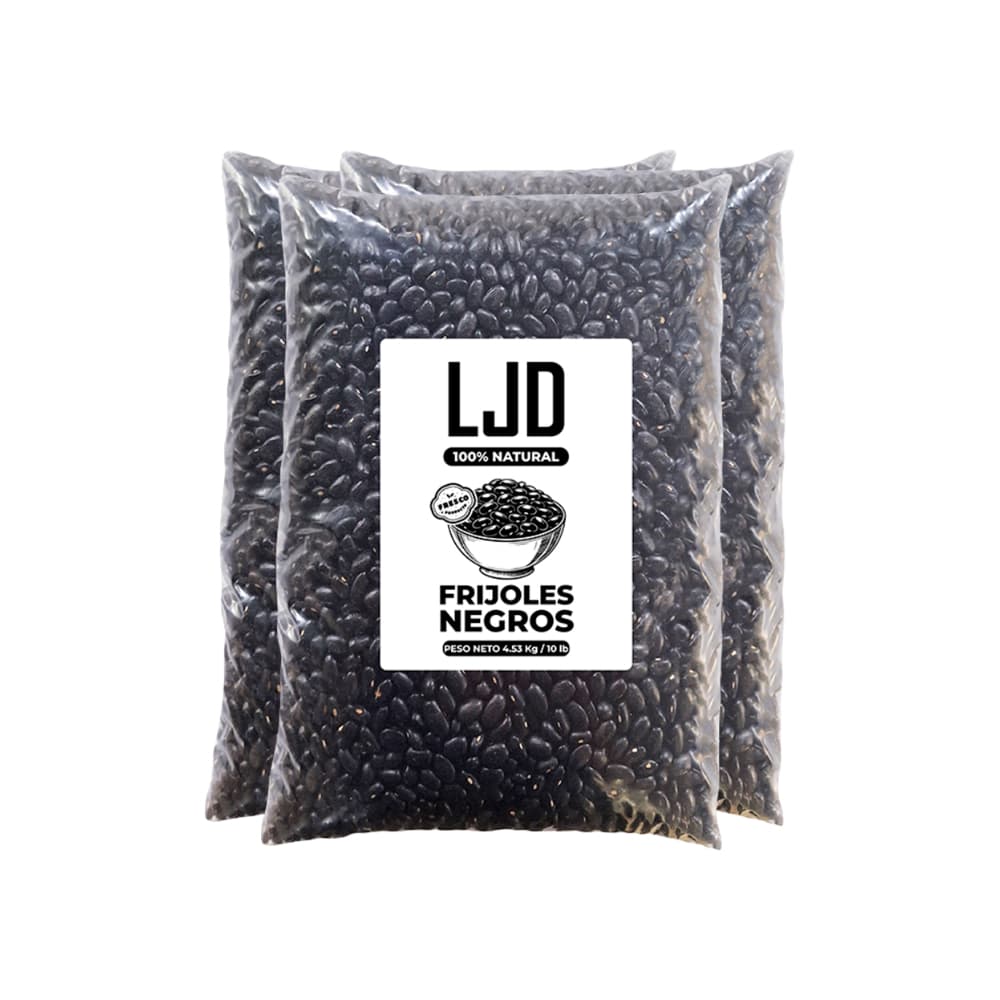Frijoles negros LJD (3 x 4.53 kg / 10 lb) - Imagen 1