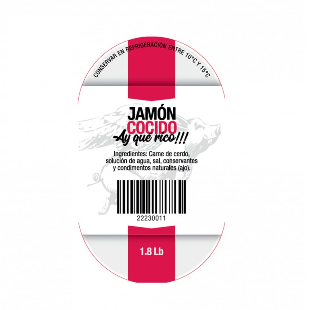 Jamón cocido Ay que rico (816.46 g / 1.8 lb) - Miniatura 4