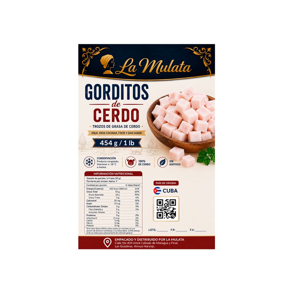 Gorditos de cerdo La Mulata (454 g / 1 lb) - Miniatura 2