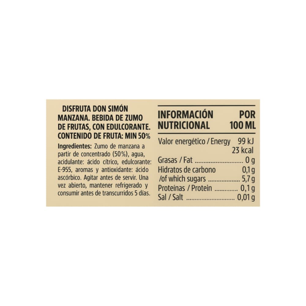 Jugo de manzana Don Simon (12 x 1 L) - Miniatura 4