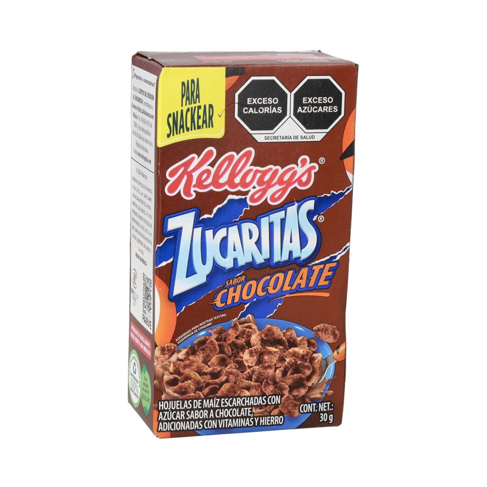 Hojuelas de maíz escarchadas con azúcar sabor chocolate Zucaritas Kellogg's (30 g / 1.05 oz) - Miniatura 4