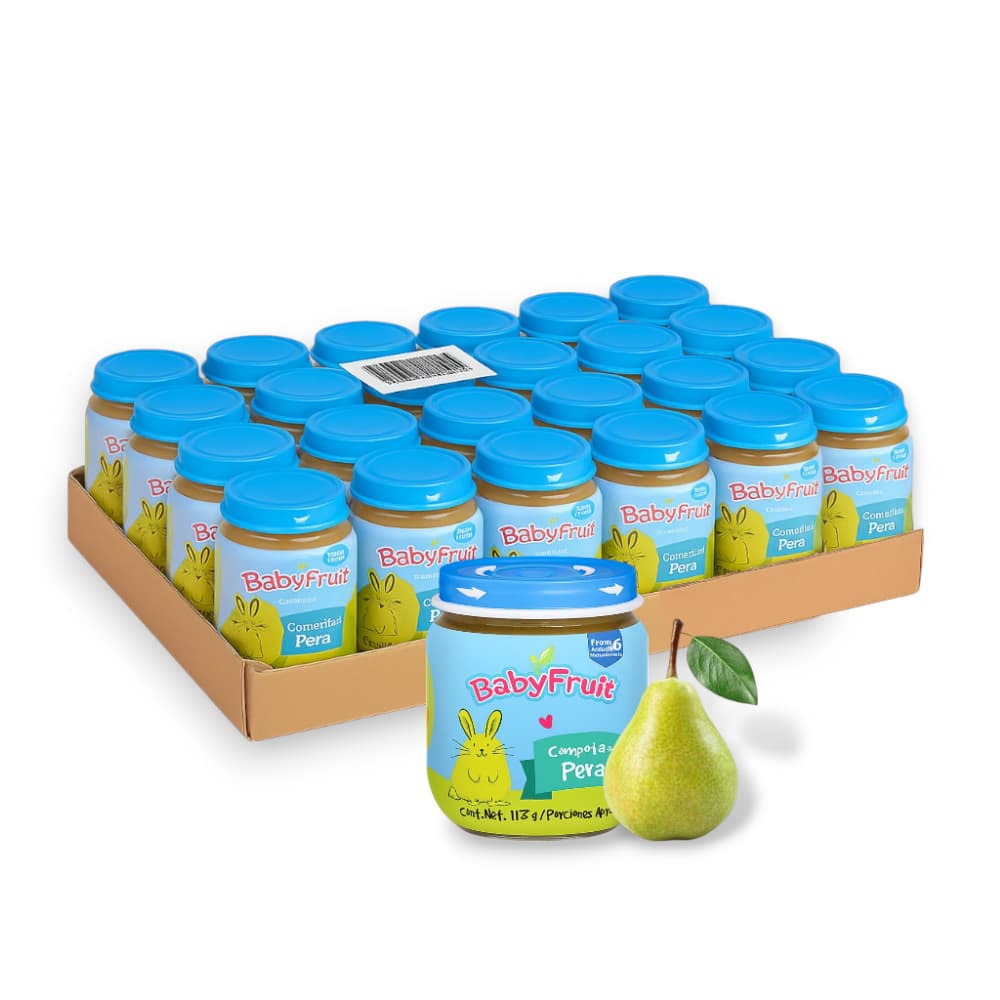 Compota de pera Baby Fruit (24 x 113 g /4 oz) - Imagen 1