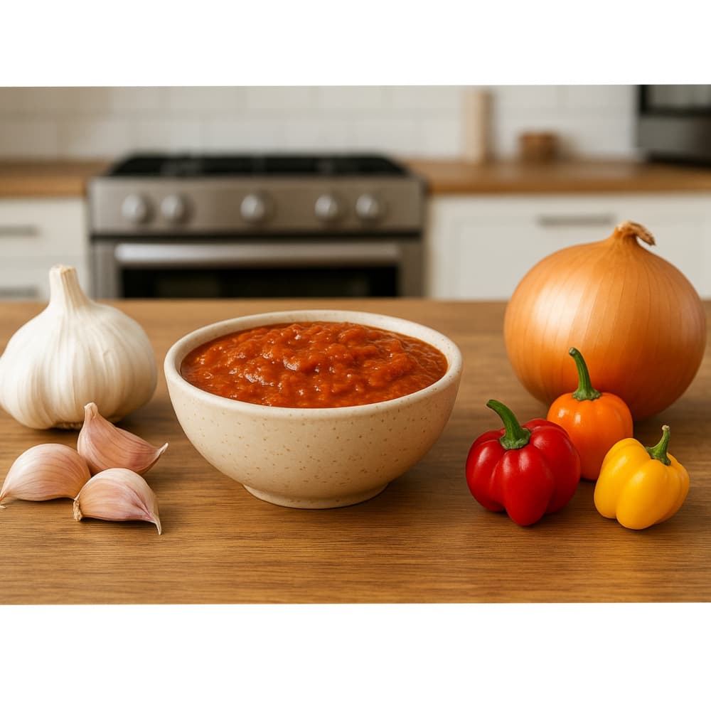 Ajo, cebolla y ajíes molidos en aceite El Roble (500 g / 1.10 lb) - Miniatura 4