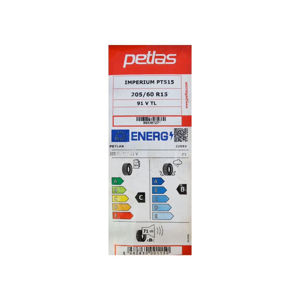 Neumático -goma- para carro 205/60R15 Petlas IMPERIUM PT515 - Miniatura 5