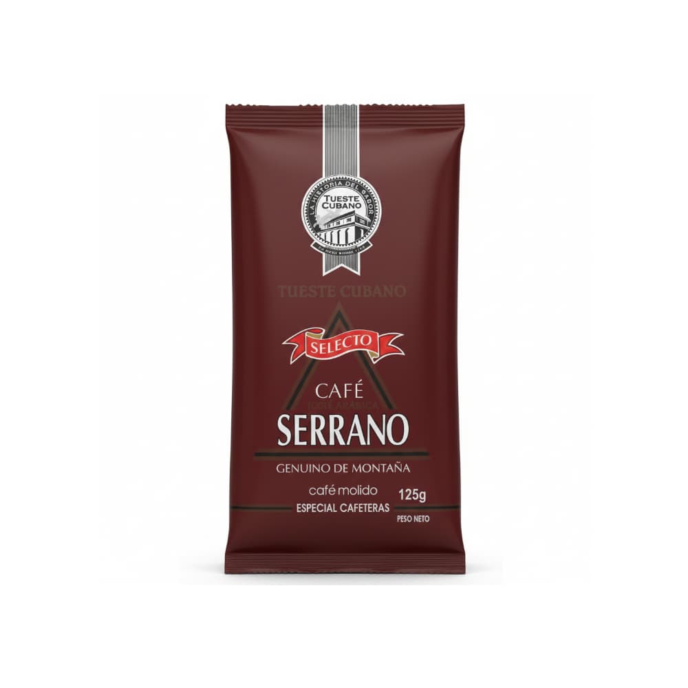 Café molido tueste cubano Serrano (125 g / 4.4 oz) - Imagen 1