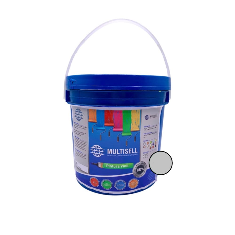 Pintura vinil color gris claro Multisell (4 L) - Imagen 1
