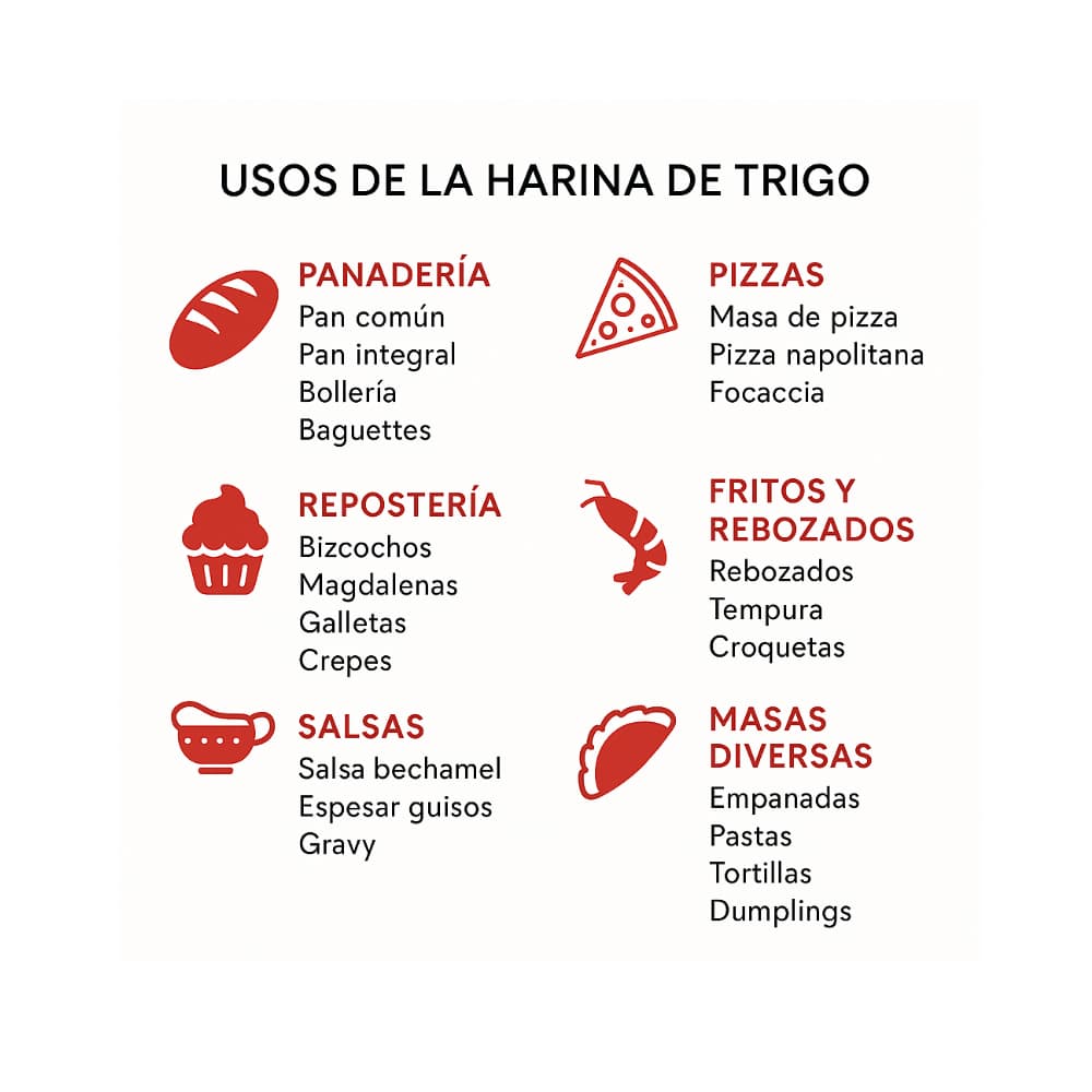 Harina de trigo para múltiples usos Moretó (1 kg / 2.2 lb) - Miniatura 4