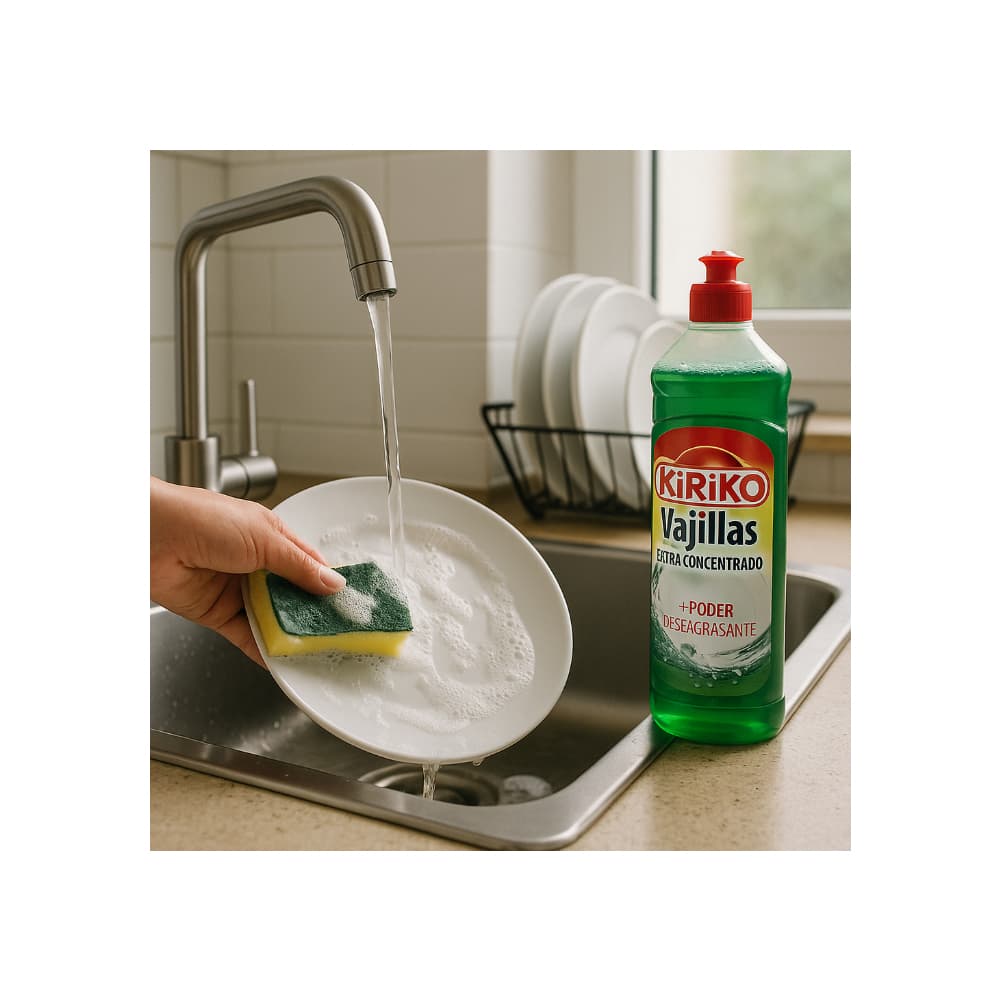 Detergente lavavajillas extra concentrado Kiriko (1 L) - Miniatura 4